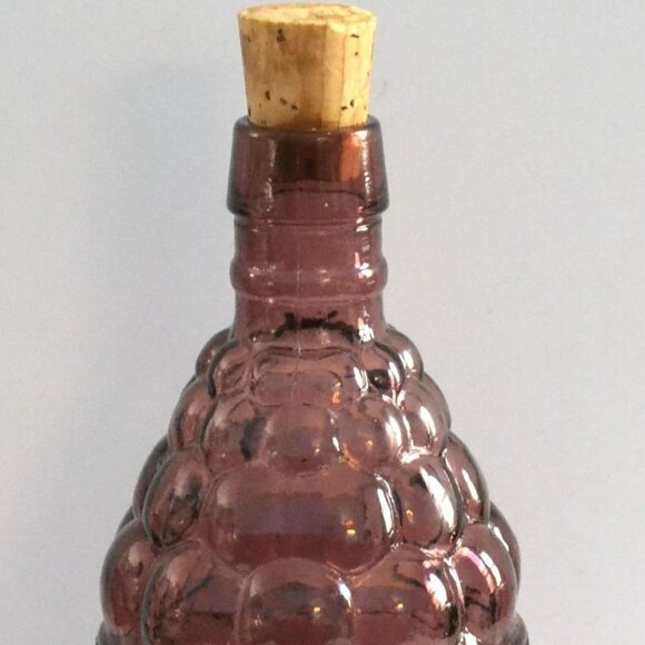 Vintage Wheaton NJ Glass Bottle McGiver's American Army Bitters Purple With Cork - Picture 3 of 4